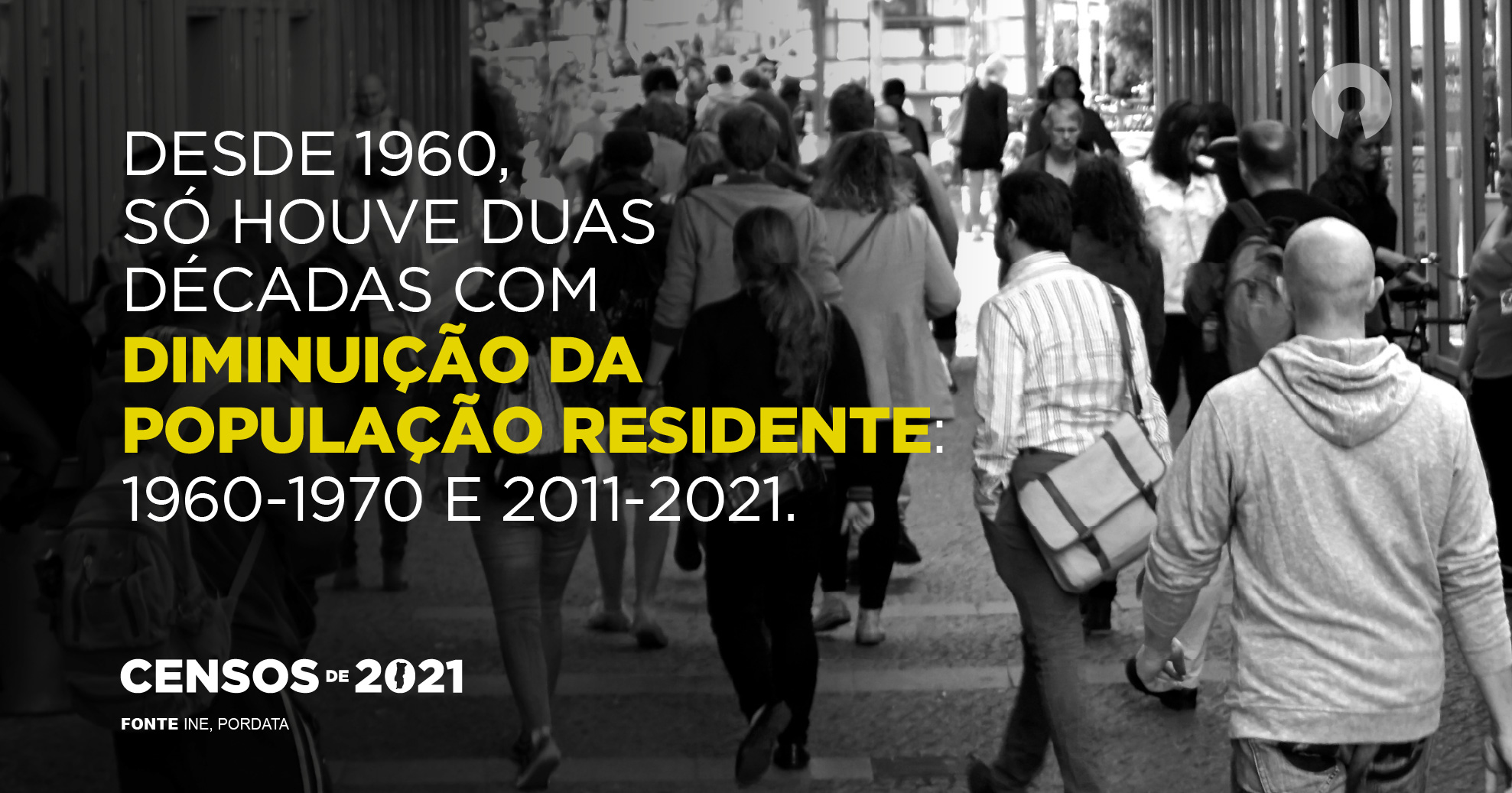 Diminuição da população portuguesa - Censos 2021