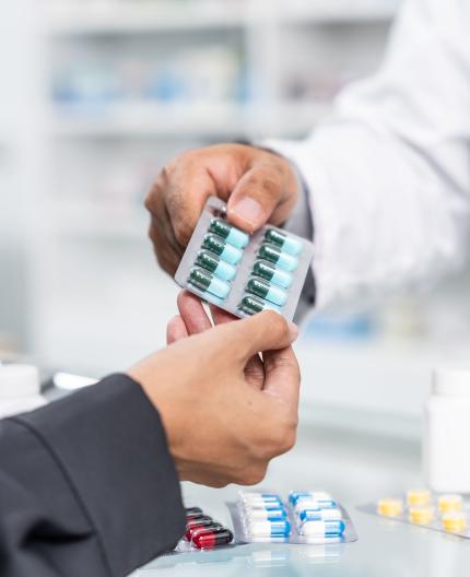 Compra de medicamentos na farmácia